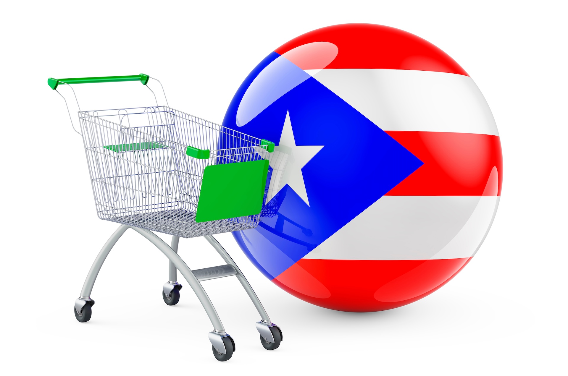 Puerto Rico grocery cart