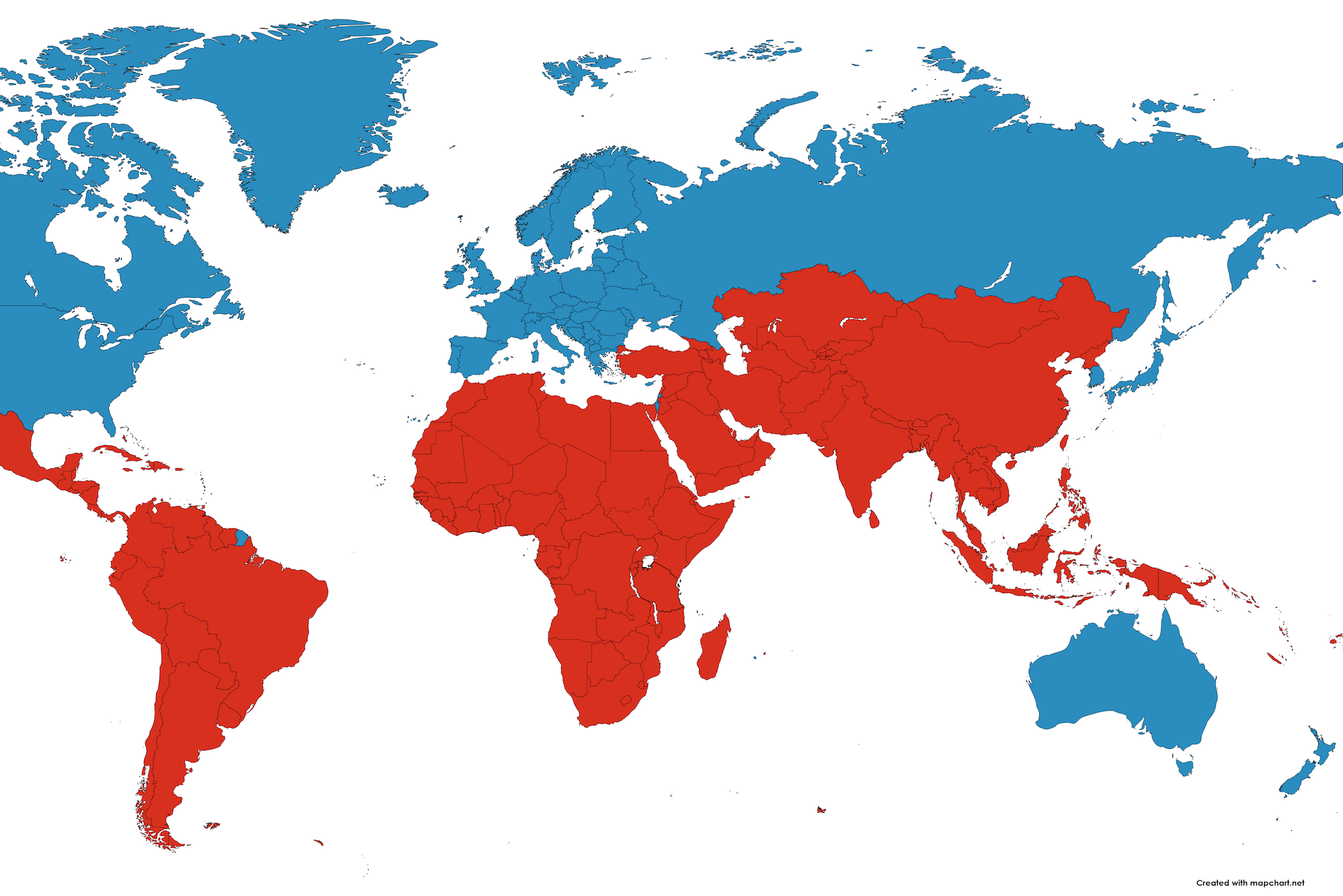 Global South, island areas
