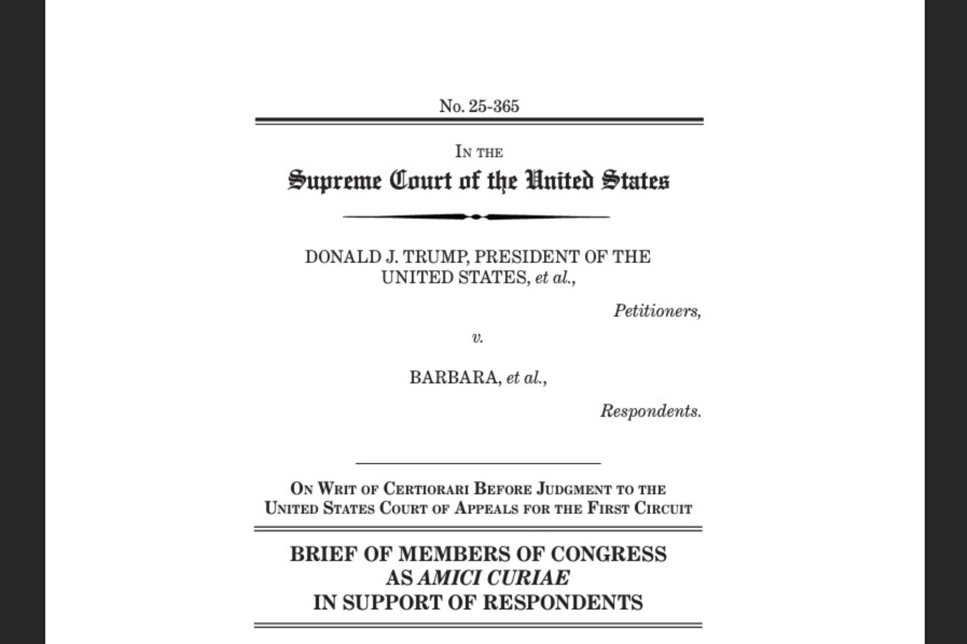 amicus brief for birthright citizenship